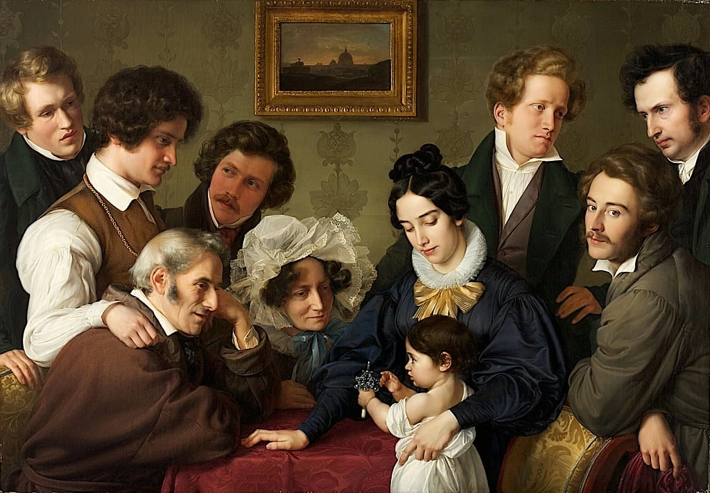Eduard Bendemann - La famiglia Bendemann e i loro amici